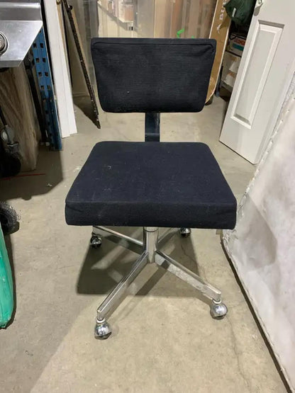 Retro Black Ball Wheeled Office Chair