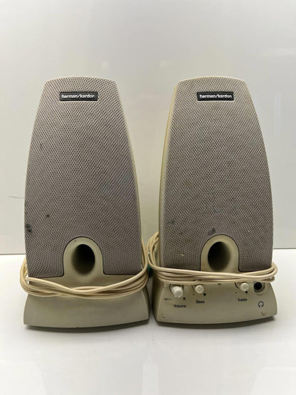 Vintage harman/kardon HK195 Stereo Computer Speakers