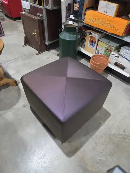 Cube Vinyl Ottoman