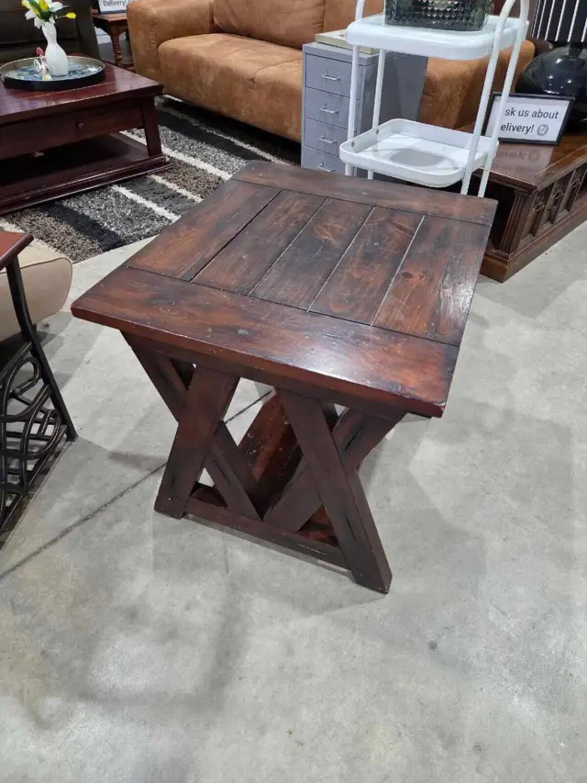Solid Wooden End Table