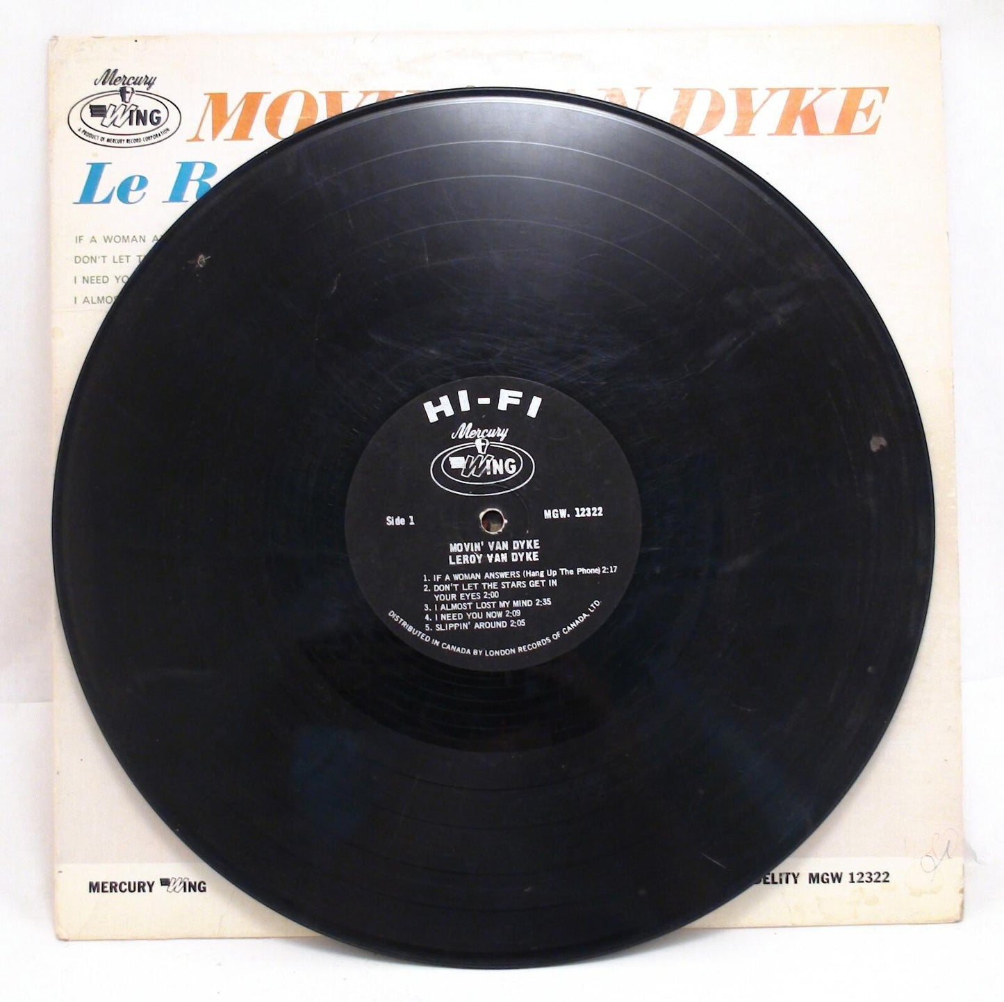 Le Roy Van Dyke Movin' Van Dyke Vinyl Album Record LP - Fair