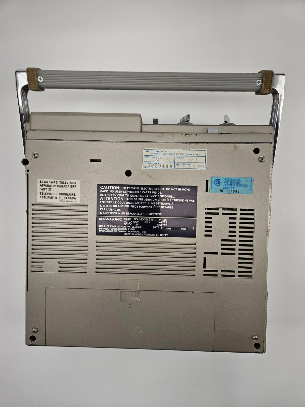 Magnasonic TMT300 Tuner and TV