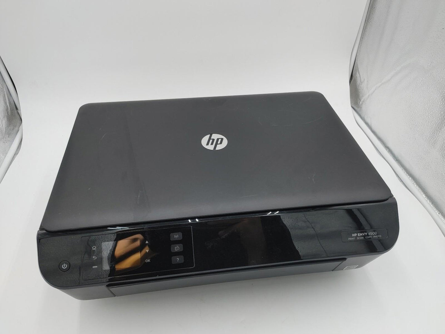 Good Condition HP ENVY 4500 e-All-In-One Printer Black Works No Colour Ink