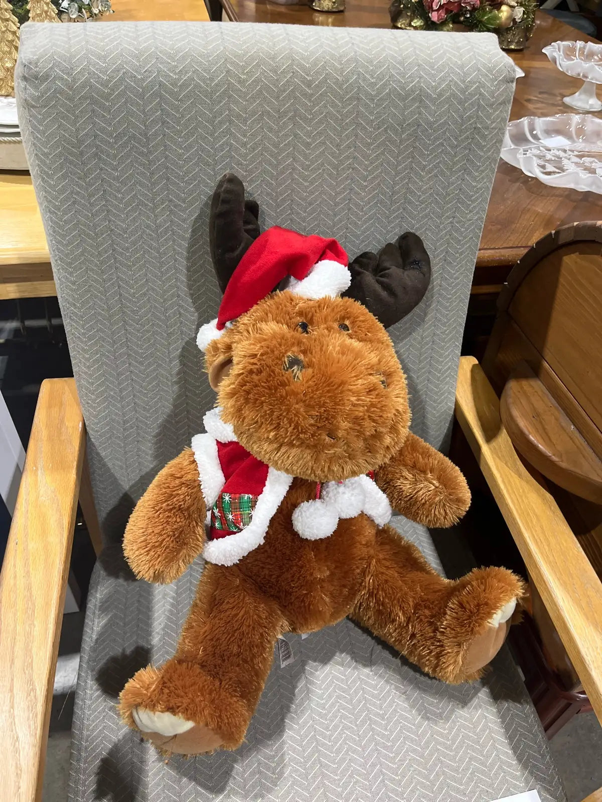 Christmas Moose Plush