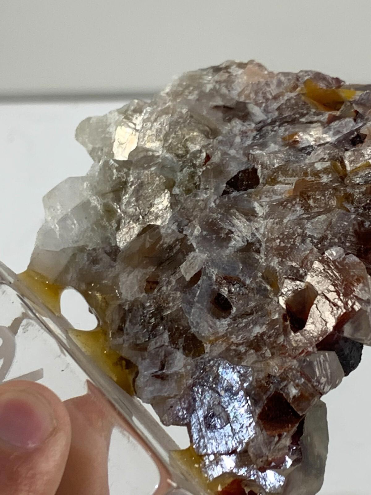 Mariposa Calcite Crystals Specimen Phantom Butterfly Hematite Brown