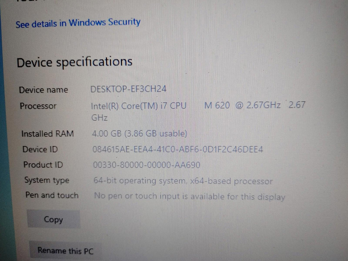 Bon état HP EliteBook 8540w i7 2,67GHz 4 Go RAM 1 To HDD Quadro FX 880M