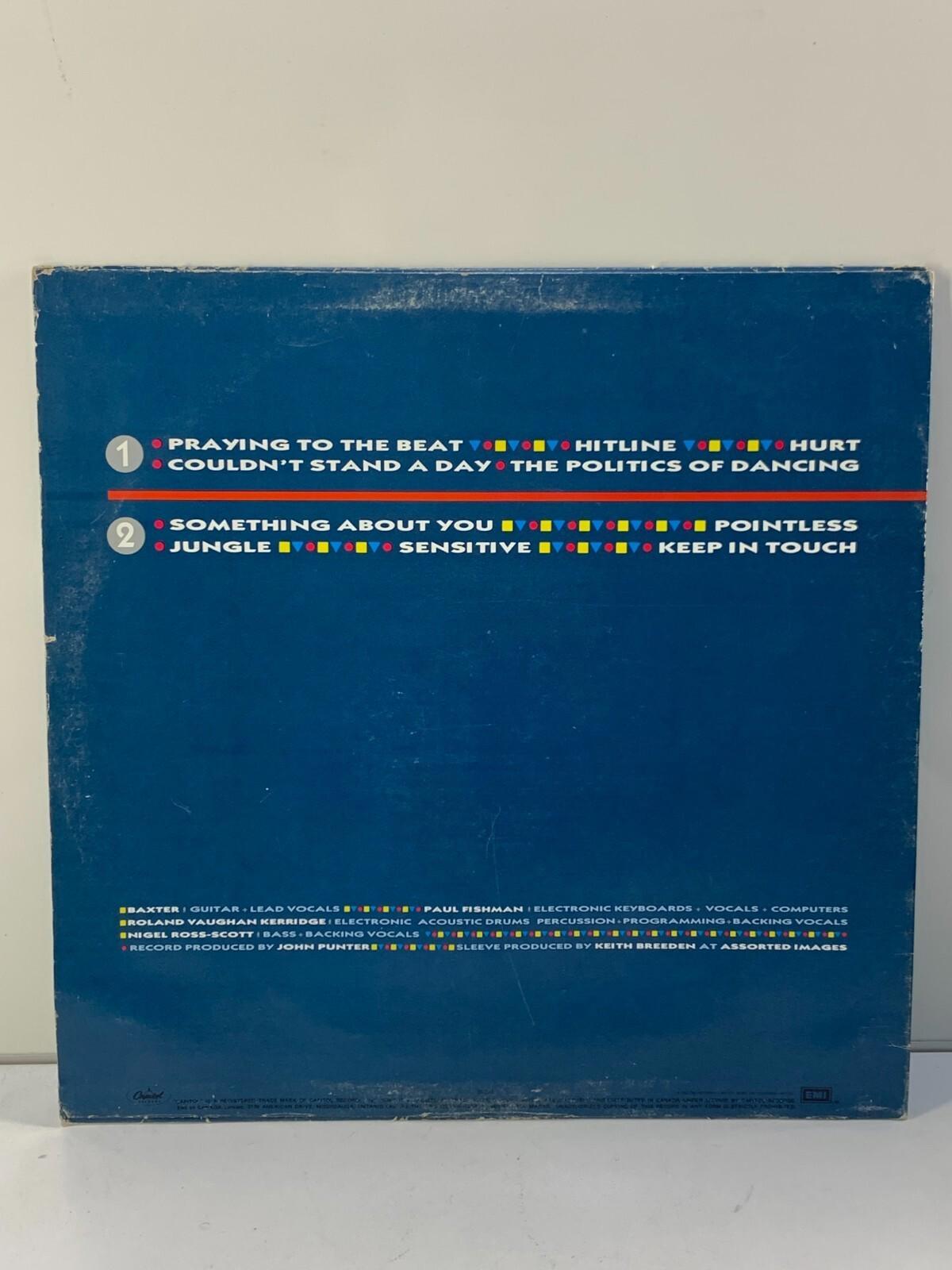 RE-FLEX 1983: The Politics of Dancing LP Vinyl Capitol Record ST 12314