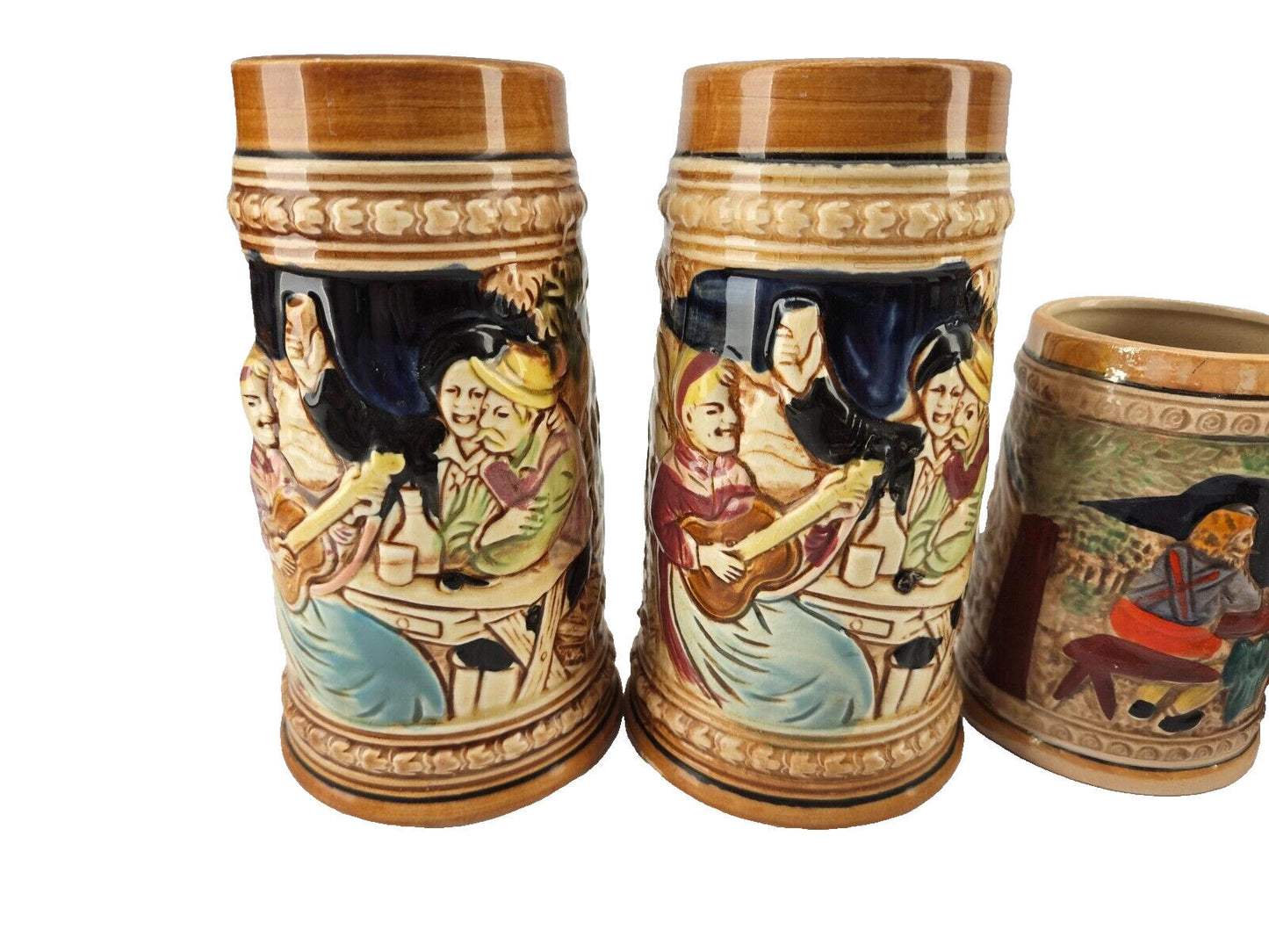 Vintage German Beer Steins and Salt/Pepper Shakers - Made in Japan