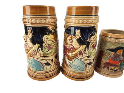 Vintage German Beer Steins and Salt/Pepper Shakers - Made in Japan