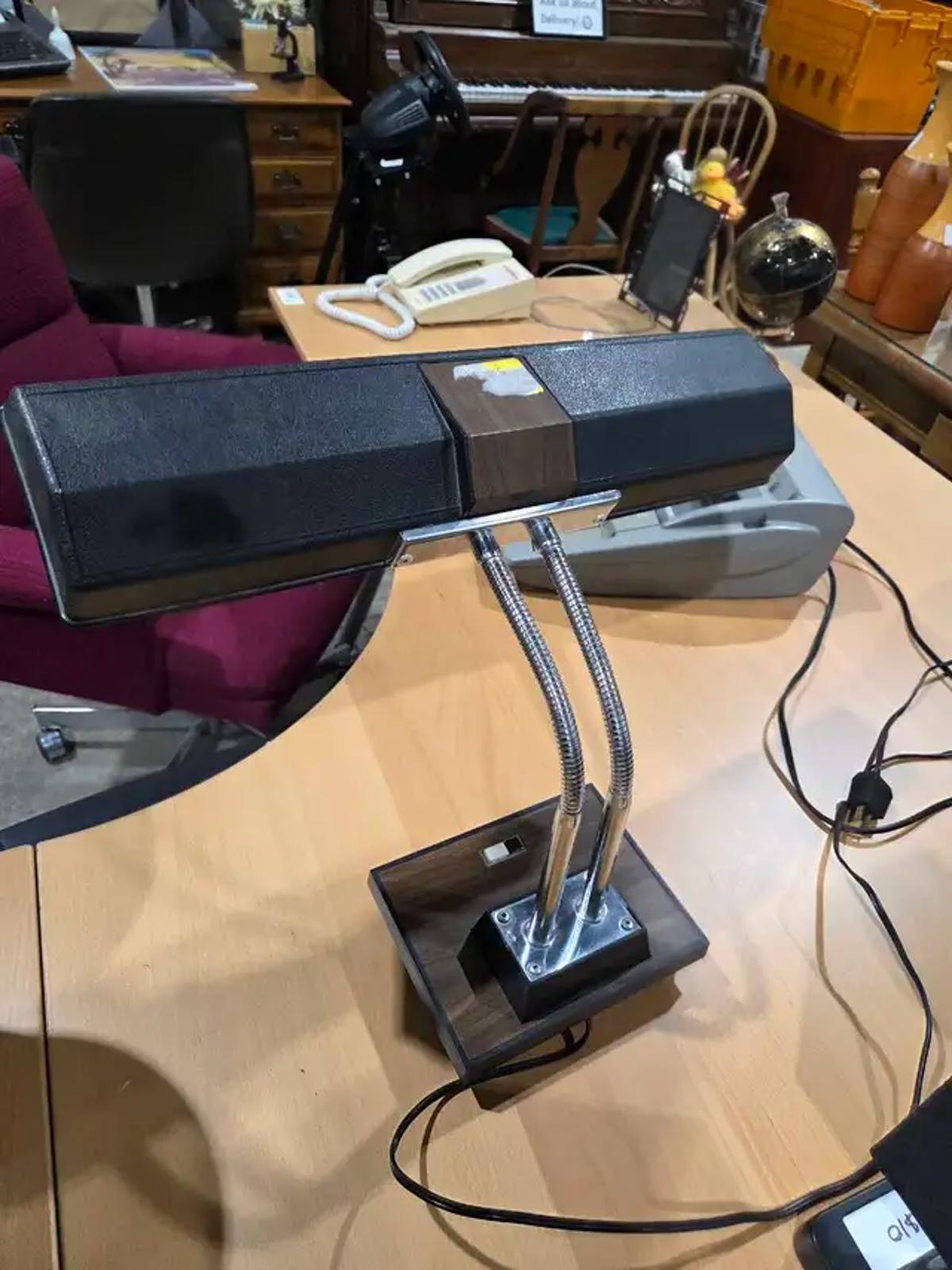 Vintage Double Gooseneck Desk Lamp