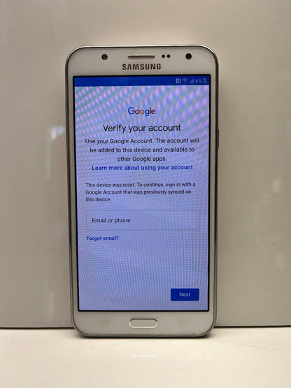 Samsung Galaxy J7 16GB White SM-J700T UD FOR PARTS