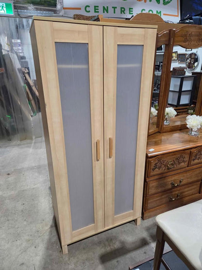 Ikea Light wood wardrobe with Doubld Doors
