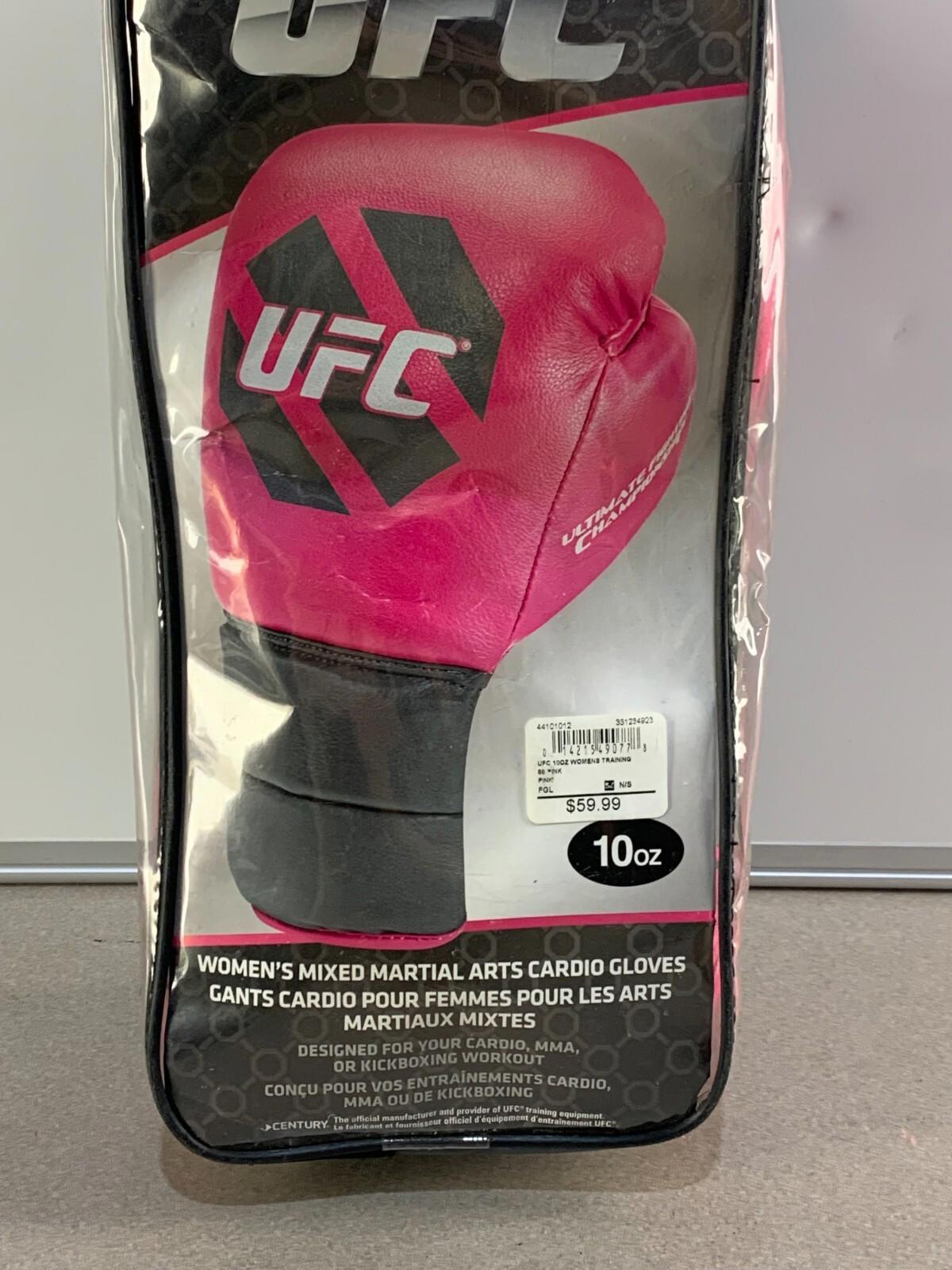 UFC Women's Pink MMA Cardio Kickboxing Boxing Gloves (10 oz) EUC