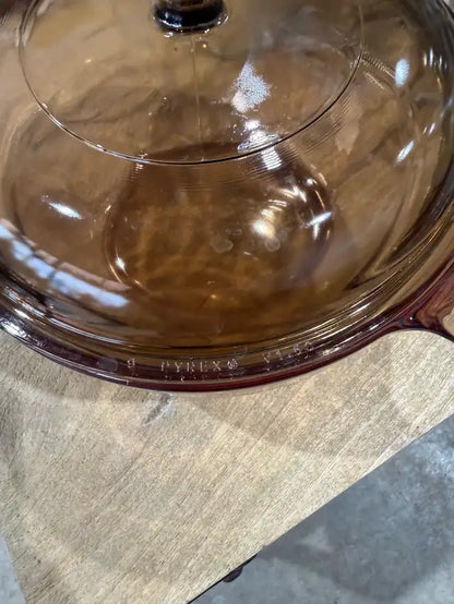 Pyrex Amber Casserole Dish