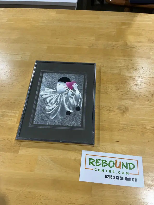 Vintage hand made Clown Art