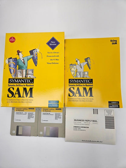 Vintage Symantec SAM Virus Protection Version 4.0 for Macintosh