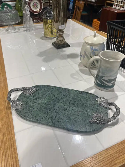 Green Marble Tray