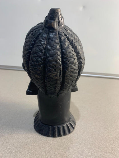 Vintage African Statue Sculpture Bust Female