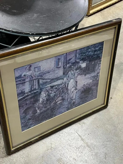 Vintage Framed Art Prints set of 2