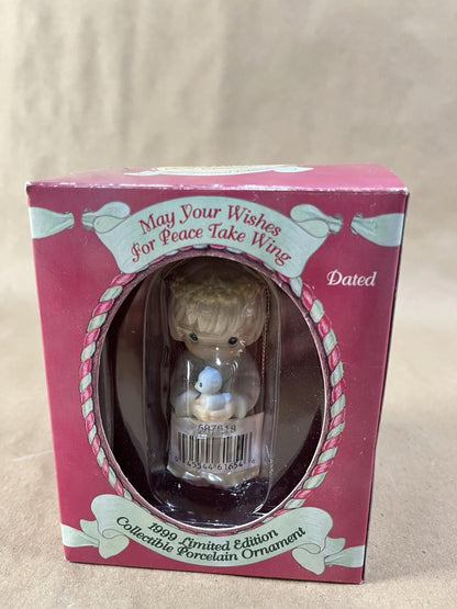 Precious Moments Ornament – May Your Wishes For Peace Take Wing (1999)