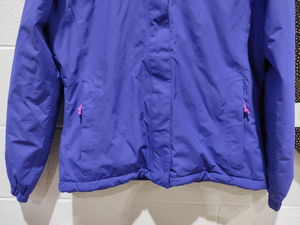 The North Face Women's S Resolve Waterproof Jacket Purple Hooded Insulated