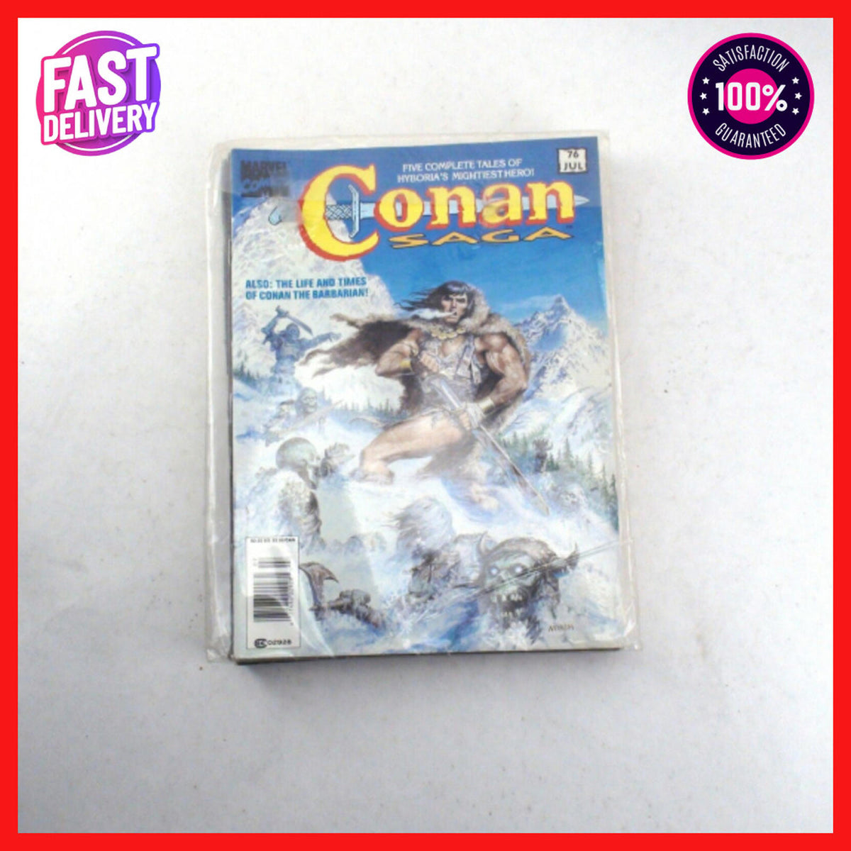 Conan SAGA Comic Book Lot Of 8 - Marvel Comics - 1990s
