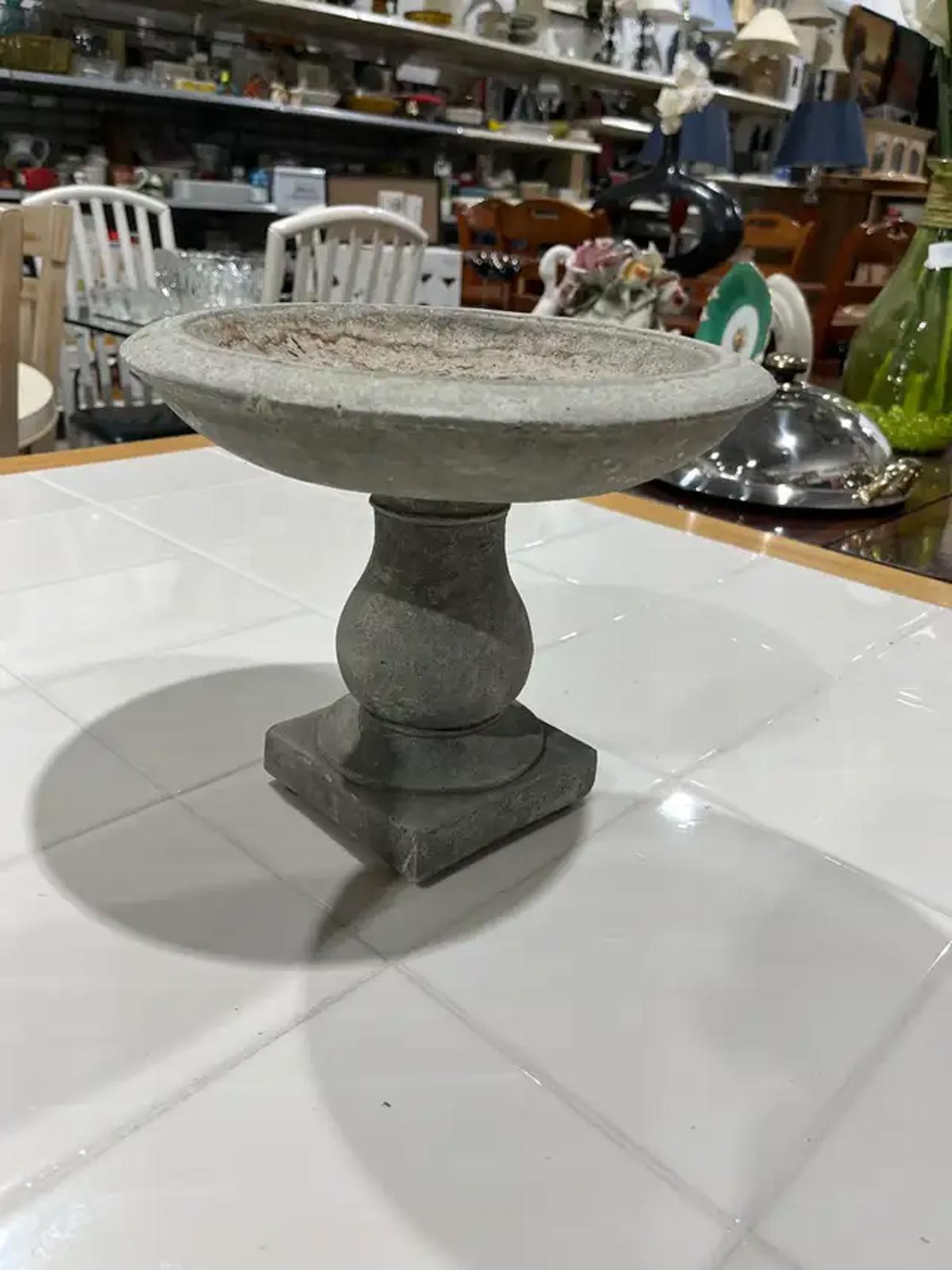 Cement Bird Bath
