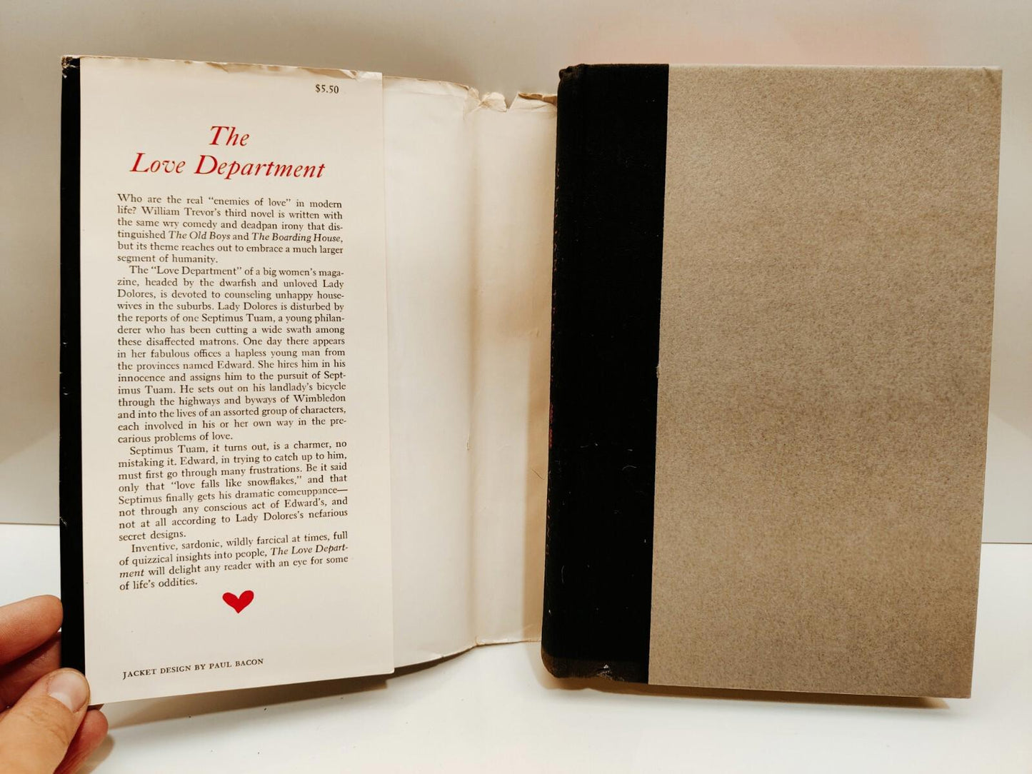 The Love Department by William Trevor 1967 HC Book with Dust Jacket