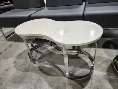 Hauser Stone Top/Chrome Tables - 6 Available