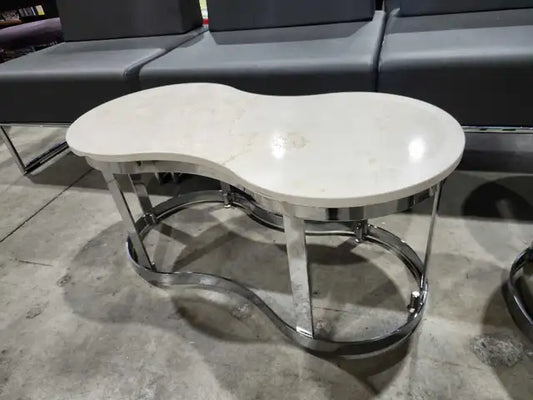 Hauser Stone Top/Chrome Tables - 11 Available