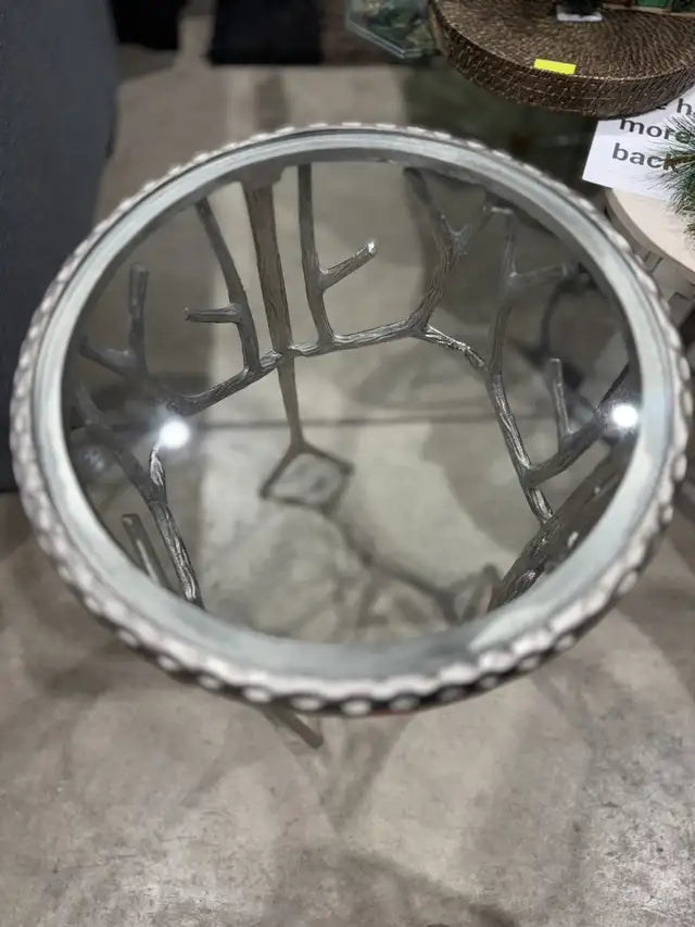 Silver Side Table