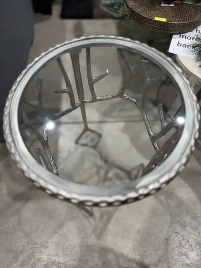 Silver Side Table