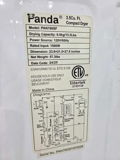 Panda Compact Portable Dryer - Almost new!