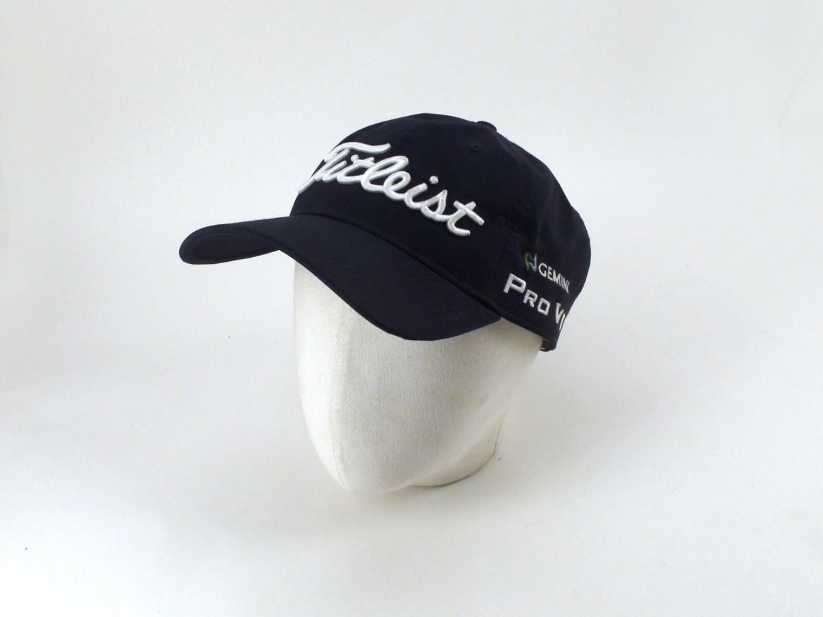 Titleist Tour Golf Cap, Hat - FJ, Pro V1, Gemini, Patch - Adjustable Navy Blue