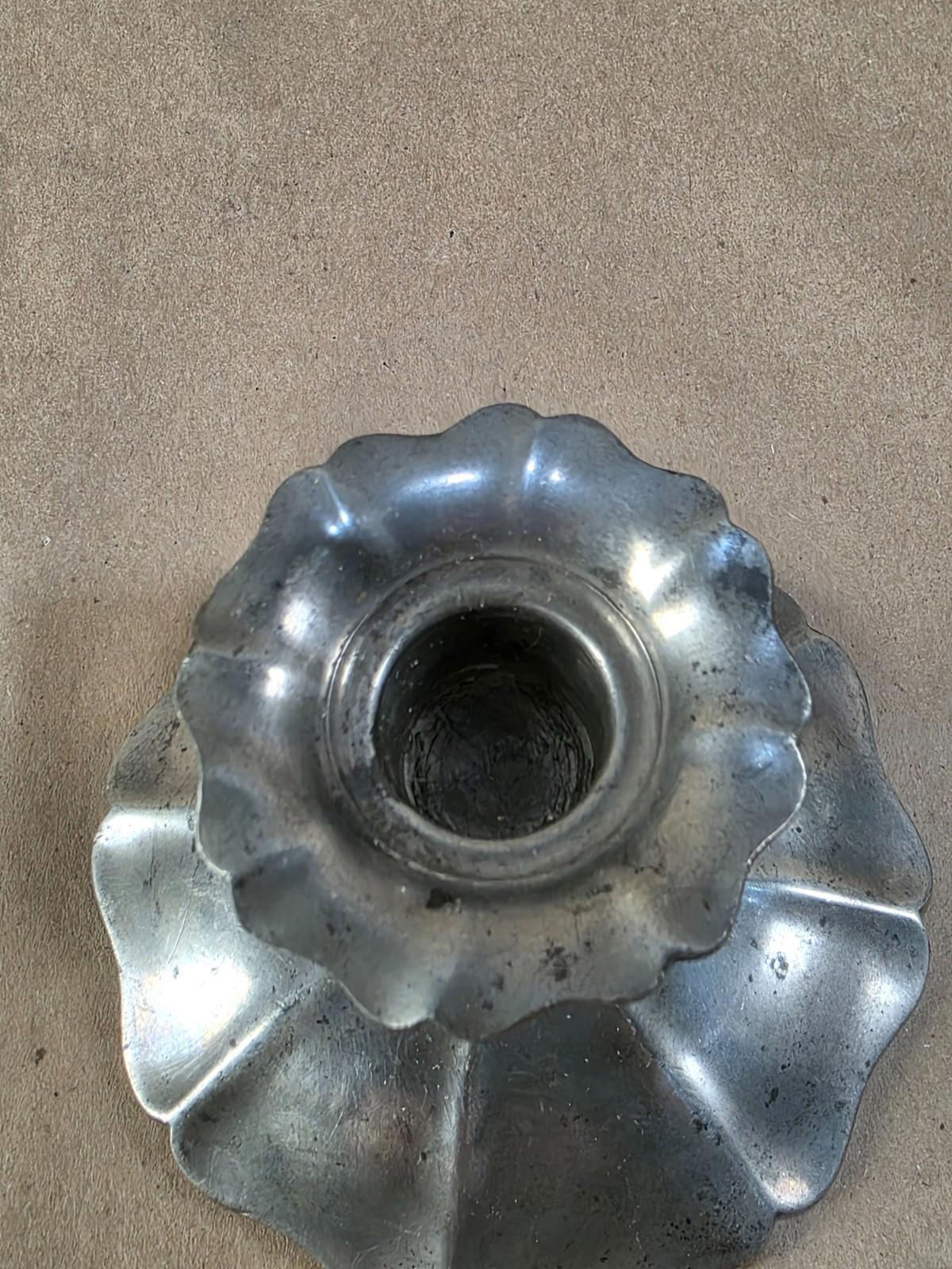 Antique Flagg & Homan Pewter Pedestal dish, Circa 1875