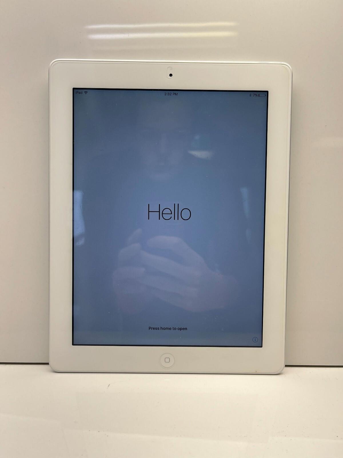 iPad Air A1475 128GB Cellular White Cracked Glass