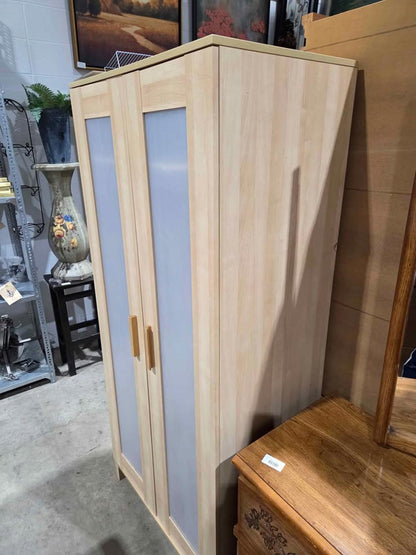 Ikea Light wood wardrobe with Doubld Doors