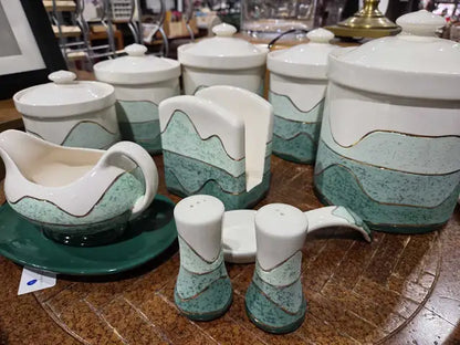 Handmade Cermaic Kitchen Jar Set