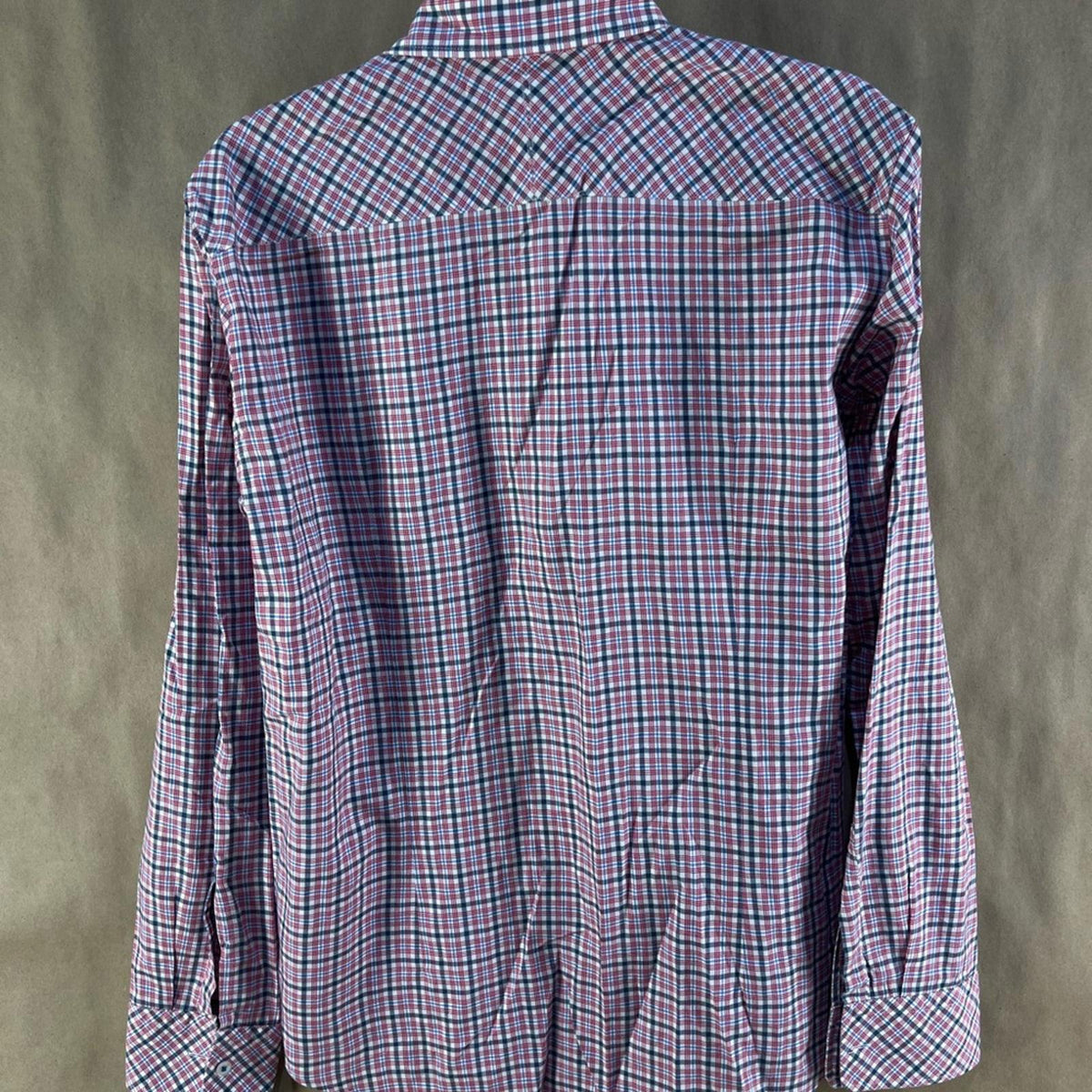 BOSS Men’s Purple Checkered Shirt (Size M)
