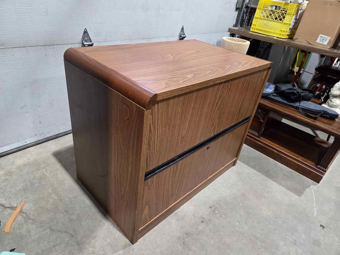 Wood 2-Drawer Filing Cabinet