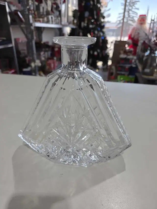 Crystal Glass Decanter - 11"