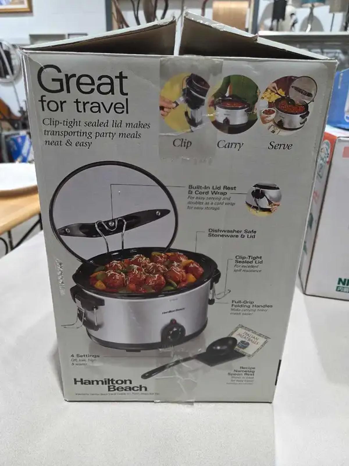Hamilton Beach Stay or Go 6Qt Slow Cooker - New!