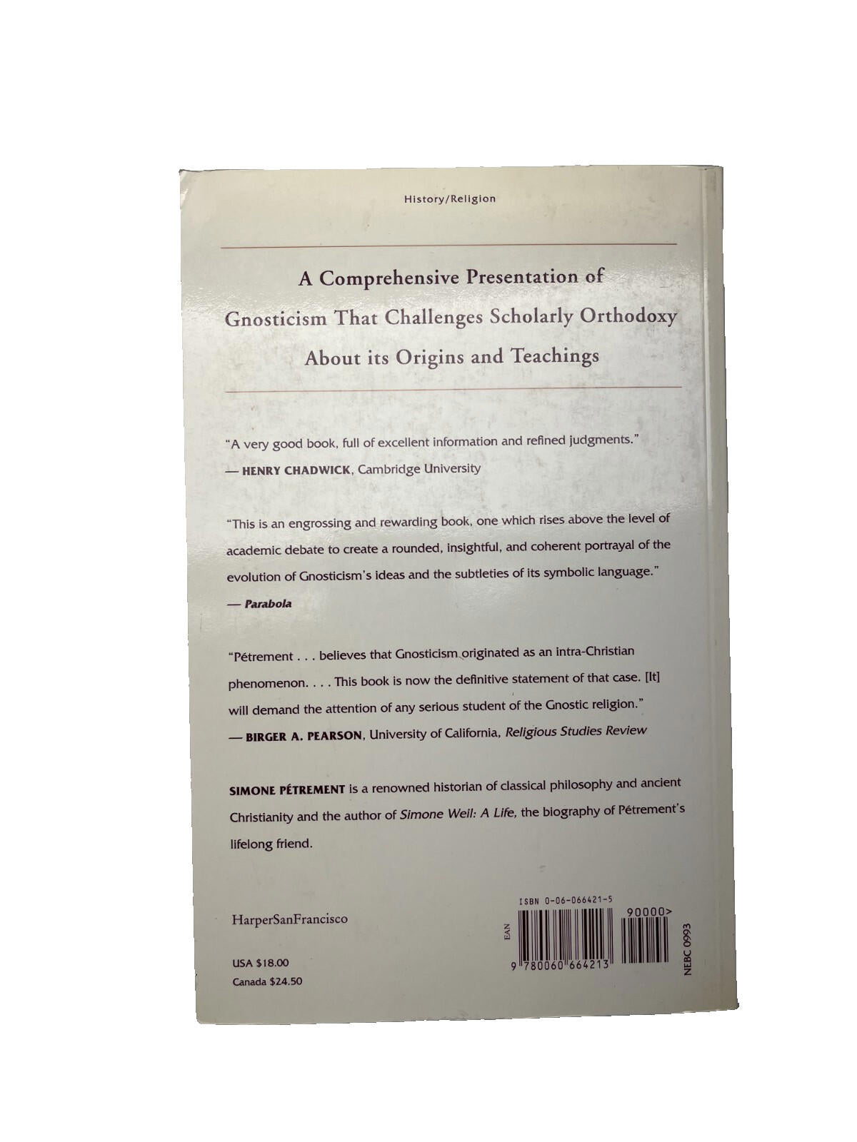 Un Dieu à part : Origines et doctrines du gnosticisme - Simone Petrement