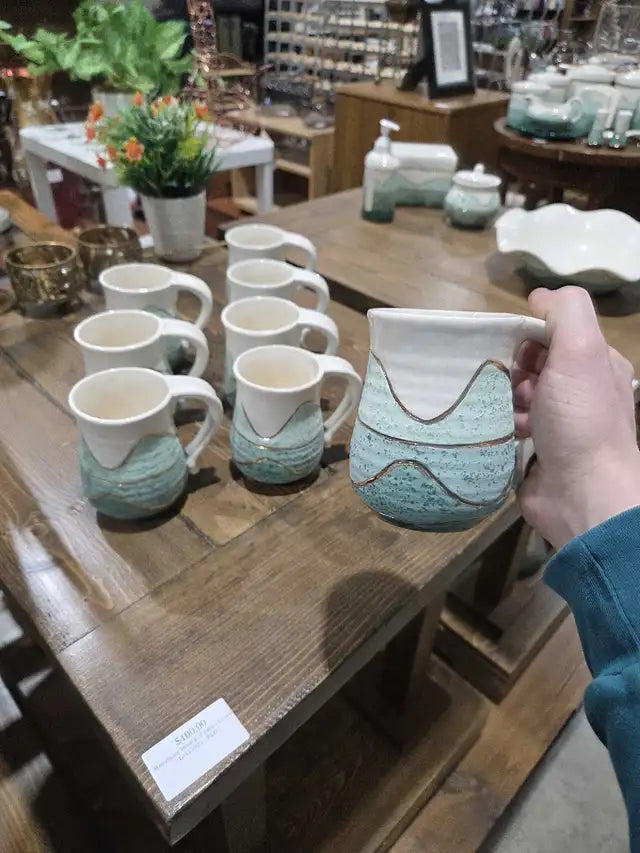 8 Handmade Ceramic Mugs