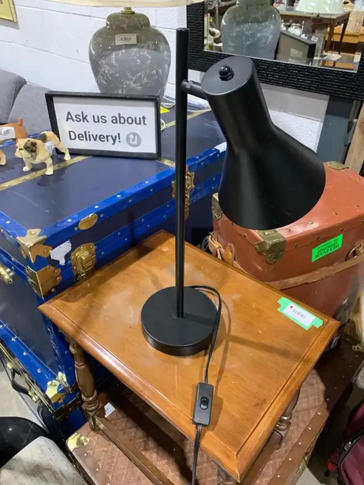Black Classic Desk Lamp 20” with Swivel Shade Arm