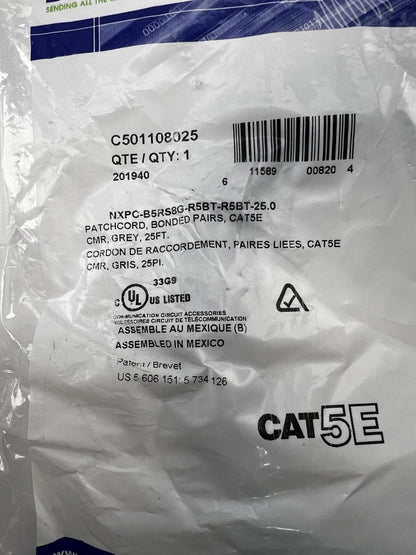 BELDEN | C501108025 Cat 5e Mod Patch Cord, Bonded-Pair - 25FT