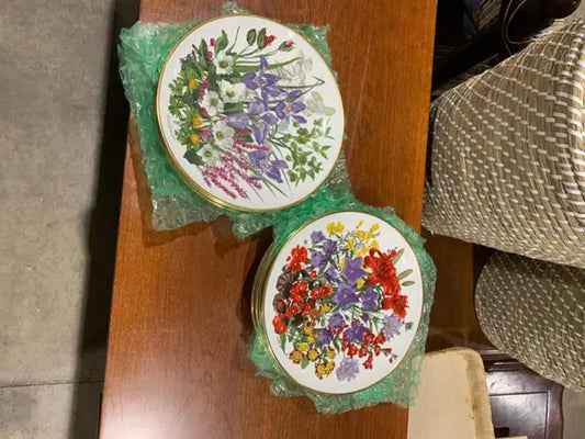 Franklin Porcelain Plate by Month in Flowers Collection