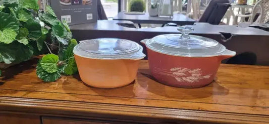 Pyrex Golden Wheat Casserole Dishes