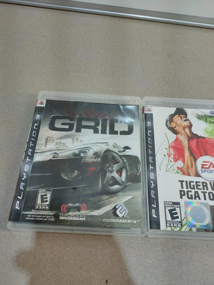 Lot of 3 PS3 Games, GRID, TIGER WOODS PGA TOUR 10 & Skate
