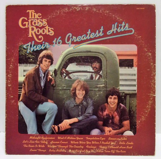 The Grass Roots: Their 16 Greatest Hits LP DSX 50107 - Classic Vinyl Record